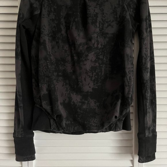 Lululemon To Class Jacket black & grey tie dye size 4 rare - Picture 10 of 14